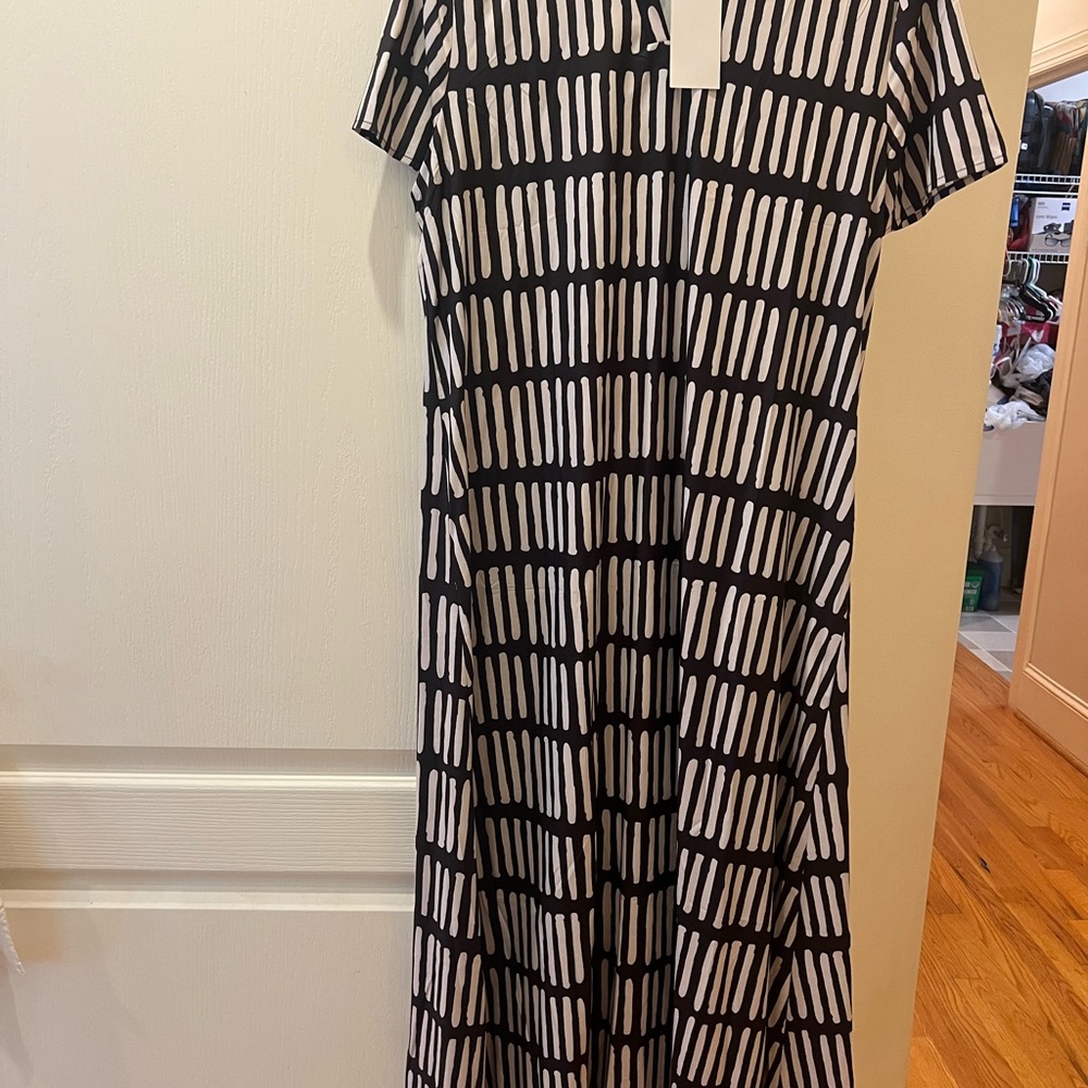 Black and White Striped Dress